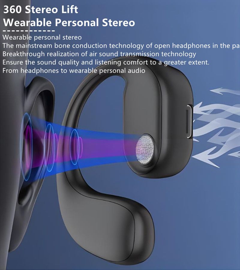 RichRipple F10 Pro 10H Play Time Wireless Bluetooth Earphone Digital Display Single Earbud Ultra Long Standby Business Earpods HD Call Headset Outdoor