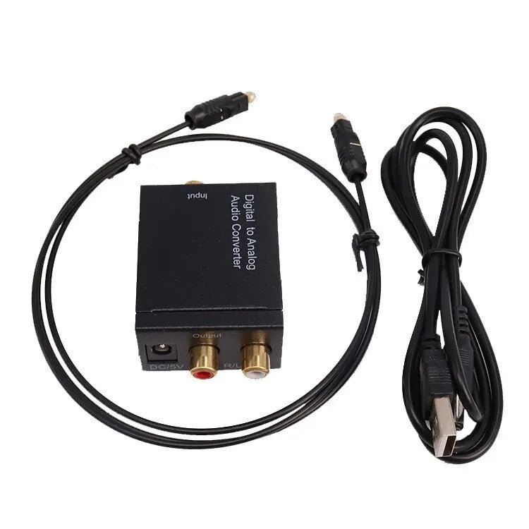 Digital To Analog Audio Converter 3 5mm Suitable For TV Audio Digital Coaxial Fiber Optic Analog Output Converter
