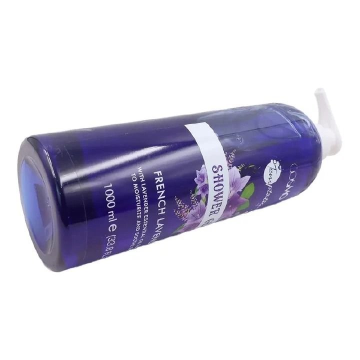 Cosmo French Lavender Shower Gel 1000 ML Bath and Shower Body Care Cleanse The Skin Retain The Moisture In Skin and Leave The Skin Feeling Soft and Supple With Fresh Floral Lavender Scent