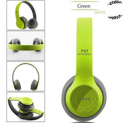 RichRipple P47 Wireless Stereo Bass Bluetooth Headphone Sports Foldable Headset With TF Micro for IOS/Android