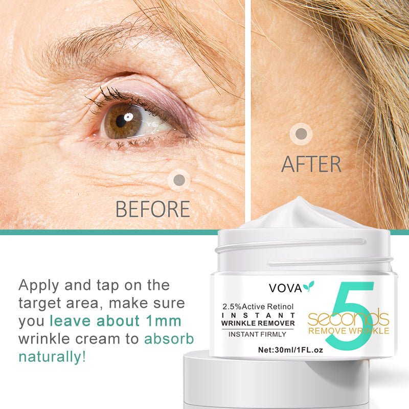 VOVA 5 Seconds Instant Wrinkles Removal Cream Active Retinol Lifting Firming Anti-aging Improve Fade Fine Lines Face Moisturizing Skin Care