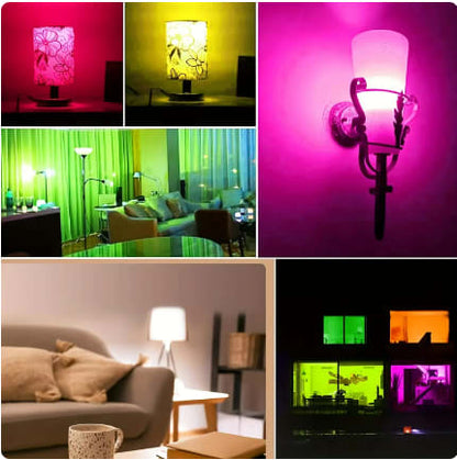 16 Colors RGB Bulb LED Multicolor Bulb E27 Base 220V Household Lighting Dimmable 24 Key Remote Control Atmosphere Neon Light