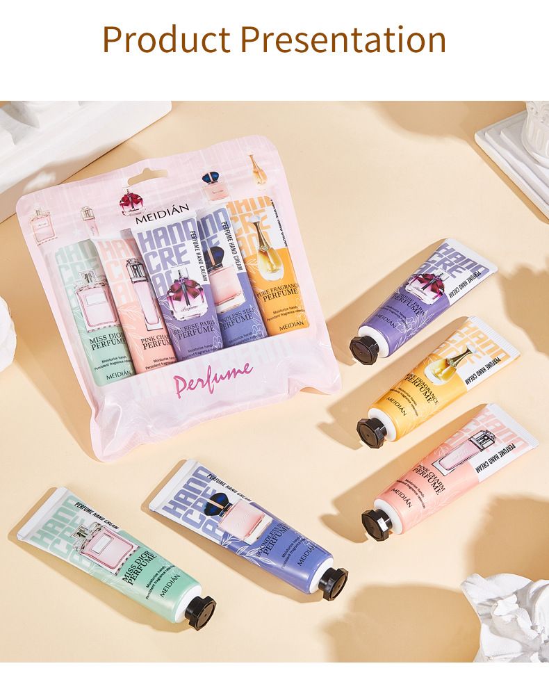 5 PCS Perfumed Hand Cream Moisturizing and Nourishing for Dry Hands in Winter and Autumn - Hand Care Product