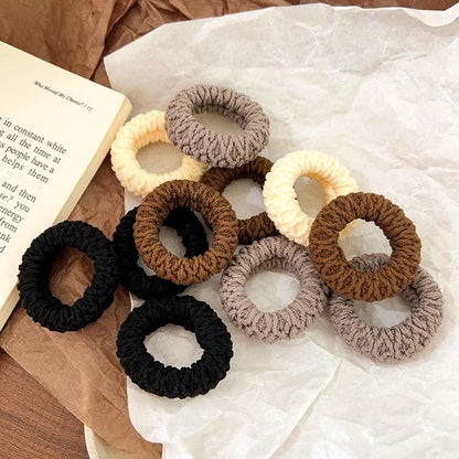 10 PCS/Set Widening And Thickening Upgraded Version Of Hair Ring Rubber Band For Women With High Elastic Durable Headband Without Damaging Hair Fashion Rubber Band