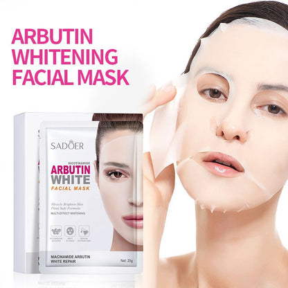 35-Piece Nicotinamide Arbutin White Skin Care Set Facial Cleanser Toner Cream Serum Sleeping Mask Facial Mask Hand Cream Multi-effect Whitening Miracle Brighten Skin