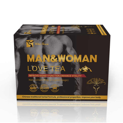 Wins Town Man and Woman Love Tea , Maca Cordyceps Tea, Improve Kidney Function, Enhance Vitality, 20 Tea bags