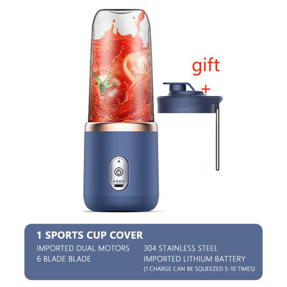 UPHUI Personal Blender for Shakes and Smoothies Portable Mixer Fruit Juicer USB Rechargeable with 6 Blades Handheld Blenders for Sports Travel and Outdoors Small Electric Mini Blender