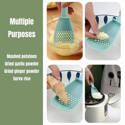 Multifunction Tongs Whisk Kitchenware Set Soft Silicone Cooking Spoon Drain Spoon Mashed Potato Grinder Noodle Scoop Egg Beater Churns Egg White And Yolk Separation Food Clip cook