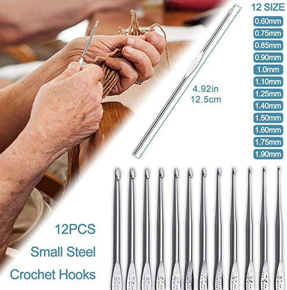 58 PCS Crochet Kit, Upgraded Hanging Crochet Set with Case & Yarn for Crocheting, Crochet Hook Set for Beginners Crochet Hook Kit with Crochet Book, Crochet Hooks, Knitting & Crochet Supplies