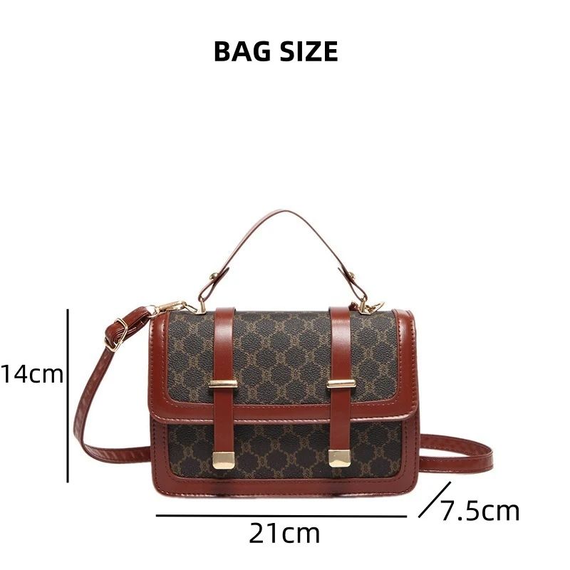 Mateamoda Stylish Monogram Print Boston Bag Crossbody Bag Handbag