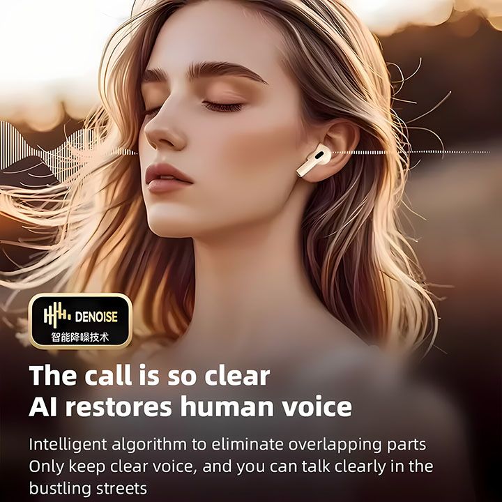 New Arrivals TWS Gaming Earphone Wireless Bluetooth 5.4 Earphone With Mic Bass Audio Sound 9D Stereo Music HiFi Headset For Gamer All Phones