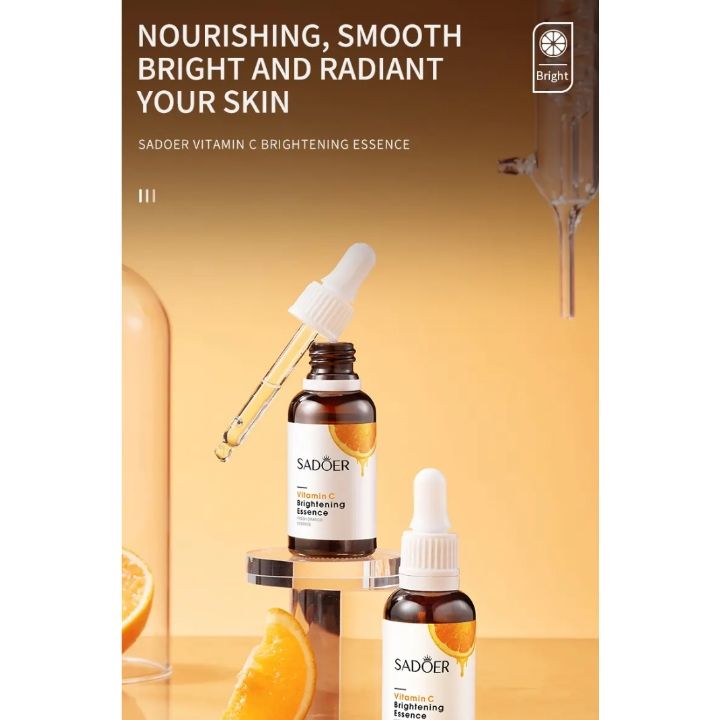 Vitamin C Face Brightening Serum Sadoer Vitamin C Serum Mabox Moisturizing Facial Serum For Radiant Glowing Skin