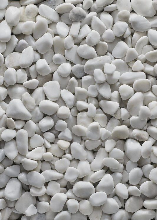High Quality WHITE 1 KG PEBBLE STONES FOR INDOOR POTS AND OUTDOOR POTS, AND GARDEN DECOR