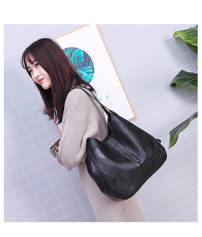 Soft Leather Large Bags Women's Luxury Handbags Lady Shoulder Bags Female Large-capacity Bags Fashion PU Waterproof Tote Bags