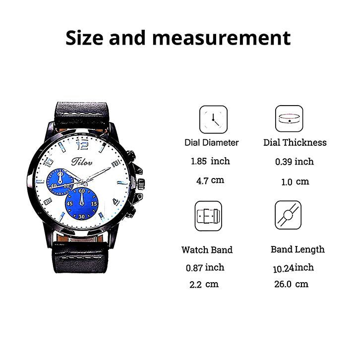 Gift Business Luxury Mens Set 6Pcs/Set Classic Men Watches Luxury Gifts Set Sunglasses Belt Watch Wallet Pen Keychain Set Christmas Gift Valentines Gifts Holiday Birthday Gift