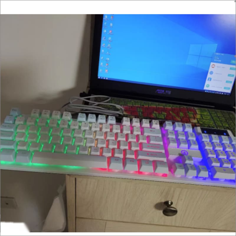 Keyboards Gaming Wired Keyboard Simple Personality All Match Color Luminous Mechanical Feel Desktop Laptop Accessories