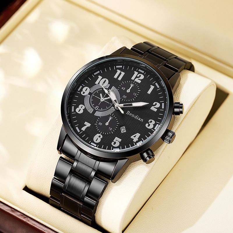 New Fashion Mens Sports Watches Luxury Fake Three Eye Six PinCalendar Quartz Wristwatch Business Watches Man Clock