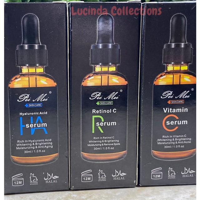 Retinol C Serum + Hyaluronic Acid Serum + Vitamin C Face Serum - Pei Mei