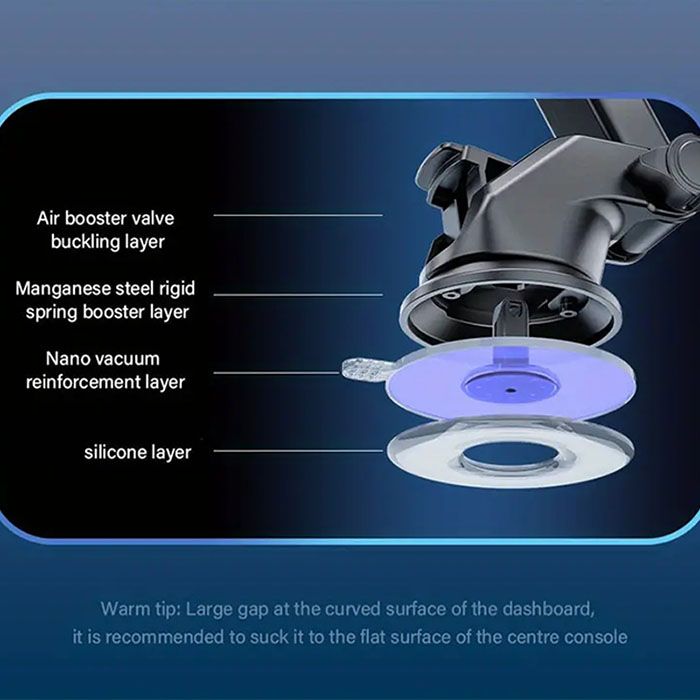 Sucker Car Phone Holder Mount Stand For GPS Telefon Mobile Cell Support For IPhone 13 12 11 Pro Xiaomi/Samsung 360-Degree Adjustable Suction Cup Car Phone Holder Horizontal And Vertical Screens