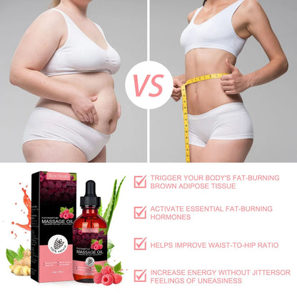 Slimming Essential Oil Lose Weight Fat Burning Thin Belly Leg Waist Anti-Cellulite Shaping Full Beauty Health Body Massage Oil