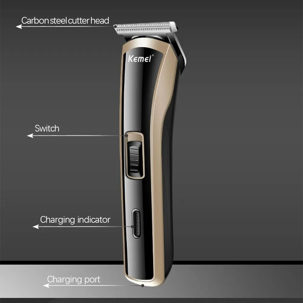 KEMEI Rechargeable Electric Clipper Professional Hair Clipper Baby Hair Trimmer Cordless Styling Tool Men's Grooming Haircut Tool Household Shaving Machine Shaver
