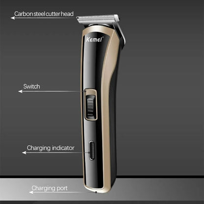 KEMEI Rechargeable Electric Clipper Professional Hair Clipper Baby Hair Trimmer Cordless Styling Tool Men's Grooming Haircut Tool Household Shaving Machine Shaver