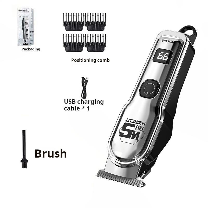 Hair Clipper USB Electric Rechargeable Electric Hair Clipper Professional Hair Trimmer Electric Hair Clipper Oil Head Carved Bald Wigs Hair Cutting Tools Shaping Shaving Machine