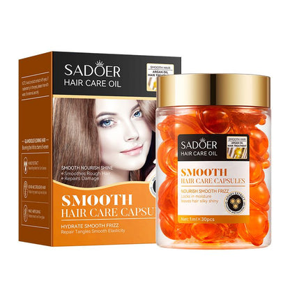 Hair Care Oil-Moroccan Argan Oil Hair Care Capsules,Moisturize&Nourish Hair,Repair Damage