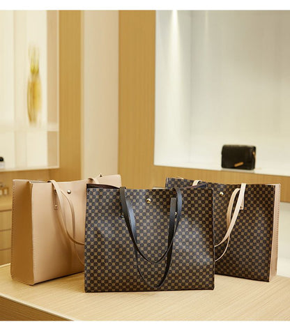 Vintage fashion large capacity women's bag Mommy bag crocodile print handbag shoulder bag