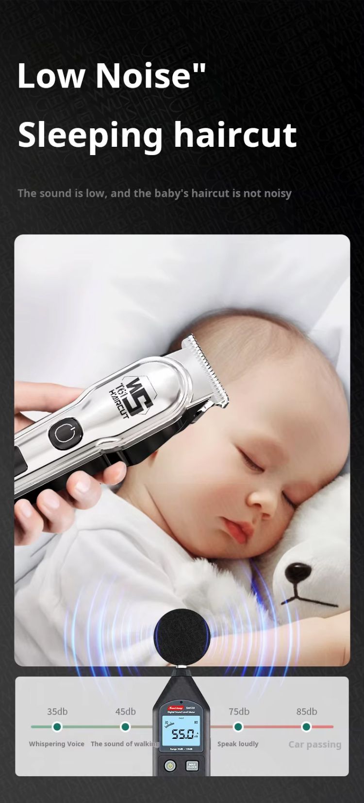 Hair Clipper USB Electric Rechargeable Electric Hair Clipper Professional Hair Trimmer Electric Hair Clipper Oil Head Carved Bald Wigs Hair Cutting Tools Shaping Shaving Machine