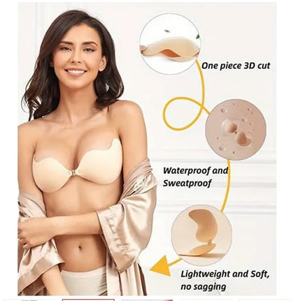 Mango Silicone Chest Stickers Push Up Bra Self Adhesive Bra Invisible Cover Bra Pad Sexy Strapless Breast Petals