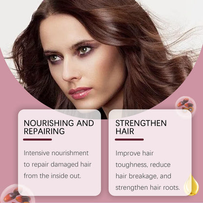 EELHOE Batana Oil Hair Care Essential Oil Hair Strengthening Hair Growth Serum Anti-Hair Loss Treatment Repairs Frizzy Hair Deep Nourishes Scalp Smooth Hair Conditioner Ehance Hair Shine Batana Serum