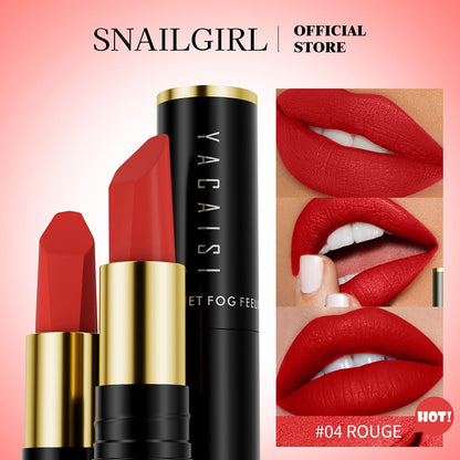 Hyaluronic Acid Velvet Lipstick Matte Plain Whitening Student Lipstick Non Staining Glass Non Fading Lip Gloss Matte Velvet Hyaluronic Acid Lipstick Waterproof Makeup