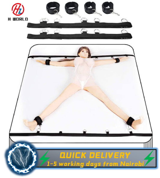 HW Fetish Bed Restraint for Sex,men sex toys women Sex Straps BDSM Toys Sets Bondage Tie up sex toys for adult man woman