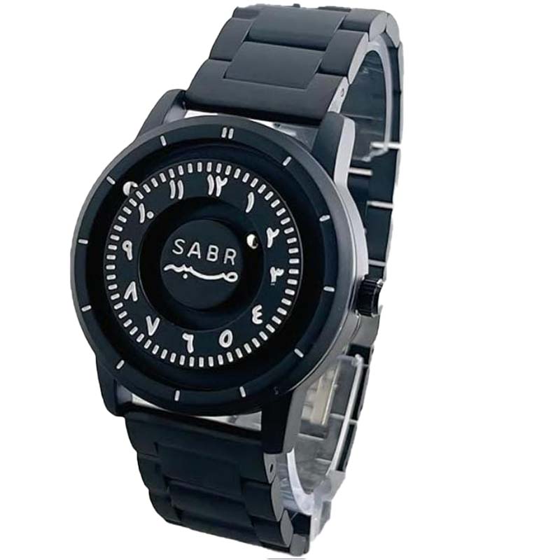 SABR Arabic Magnetic Ball Watch – Elegant Quartz Timepiece with Floating Spheres, Arabic Numerals Dial, Stainless Steel Build, Water-Resistant, Modern Islamic Design
