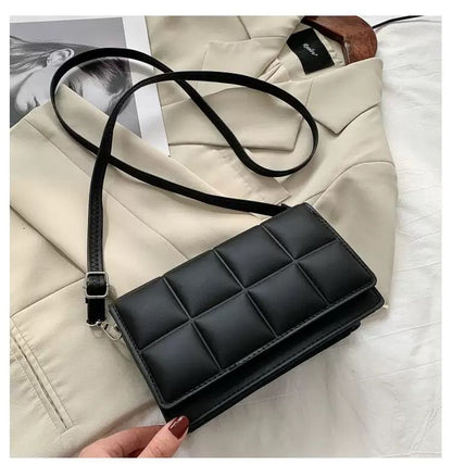New Arrivals High Quality Square Women's Bag Small Square Bag Hand-held Cross-body Single Shoulder Bag.