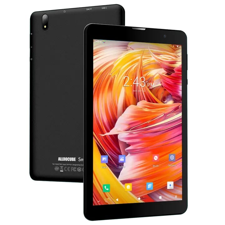 ALLDOCUBE Smile 1 Tablet PC 8 Inch HD IPS 3GB RAM + 32GB ROM Android 11 4000mAh Battery T30 Chip LTE GPS Tablets Black Black 3+32G