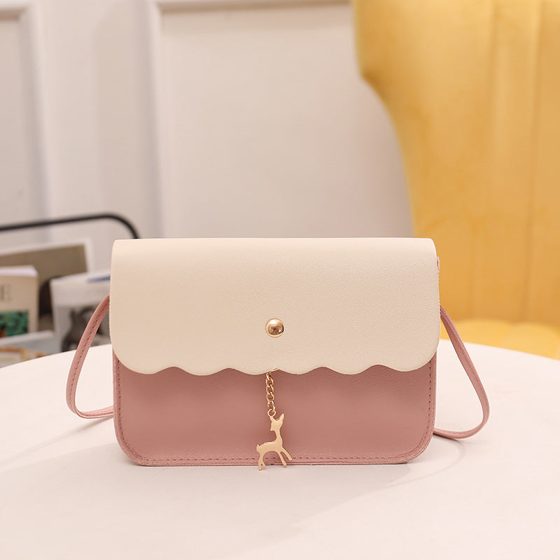 Fashion Lady Simple Shoulder cute deer Bag Classic Handbag PU Leather Handbags Sling Bags Crossbody Bags FOR Ladies Gift