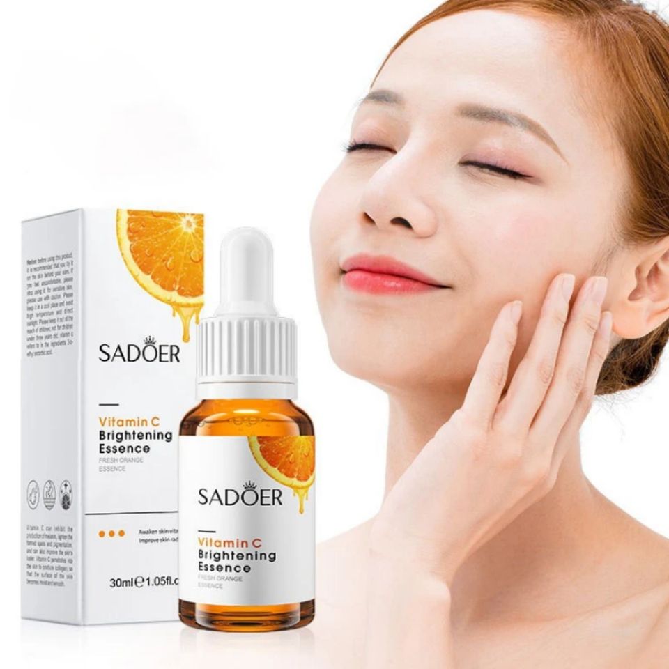 3 PIECES Sadoer Vitamin C Serum For Face Serum Reduces Fine Lines & Wrinkles, Vitamin C Face moisturizer, Instant Moisturizing, Soft, Smooth & Radiant