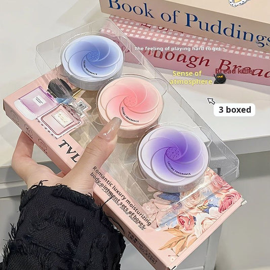 TVLV Romantic Luxury Moisturizing Solid Balm, elegant fragrance, lasting fragrance, high face value fragrance, perfume 3 boxes