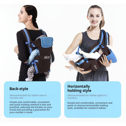 Dual shoulder baby carrier, baby backpack, mother and baby travel, dual shoulder baby carrier, multi-functional newborn carrier, universal for all seasons, portable baby carrier for outdoor use