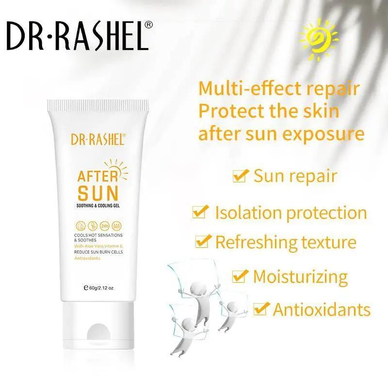 Dr. Rashel After Sun Soothing And Cooling Gel Enriched With Aloe Vera And Vitamin E Reduce Sun Burns Rehydrates The Skin Reduce Redness or Inflammation 60g