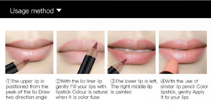 12 Colors Lip Liner Pencil Nude Matte Lipliner Moisturizing Waterproof Long Lasting Lipstick Liner