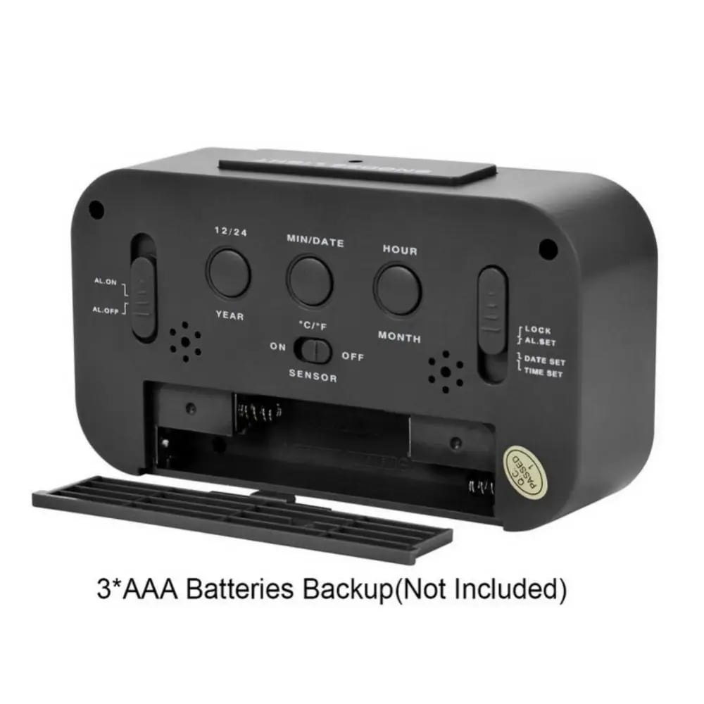 Digital Smart Alarm Clock Table Electronic Watches Desk Decoration and Accessory Calendars for Home Child Bedside Comfort