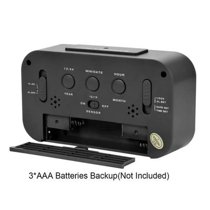 Digital Smart Alarm Clock Table Electronic Watches Desk Decoration and Accessory Calendars for Home Child Bedside Comfort