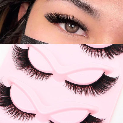 5 Pairs Cat Eye Lashes Wispy Fake Lashes Fluffy Cat Eye Lashes Extensions False Eyelashe