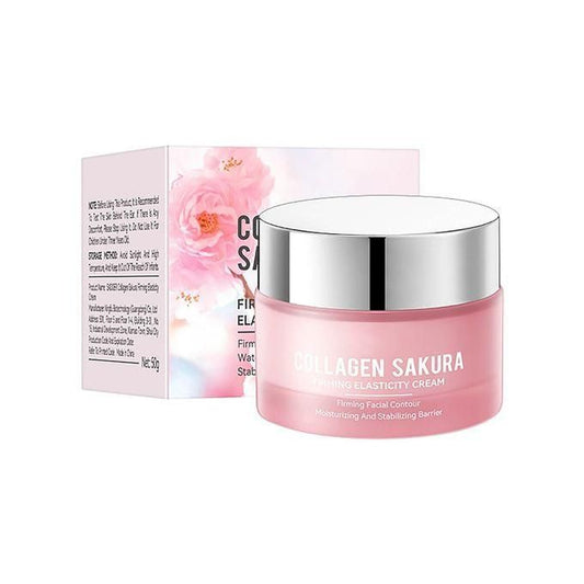 Organic Sakura Moisturizing Brightening Skin Care Face Cream Collagen Firming Anti Aging Adult Facial Cream
