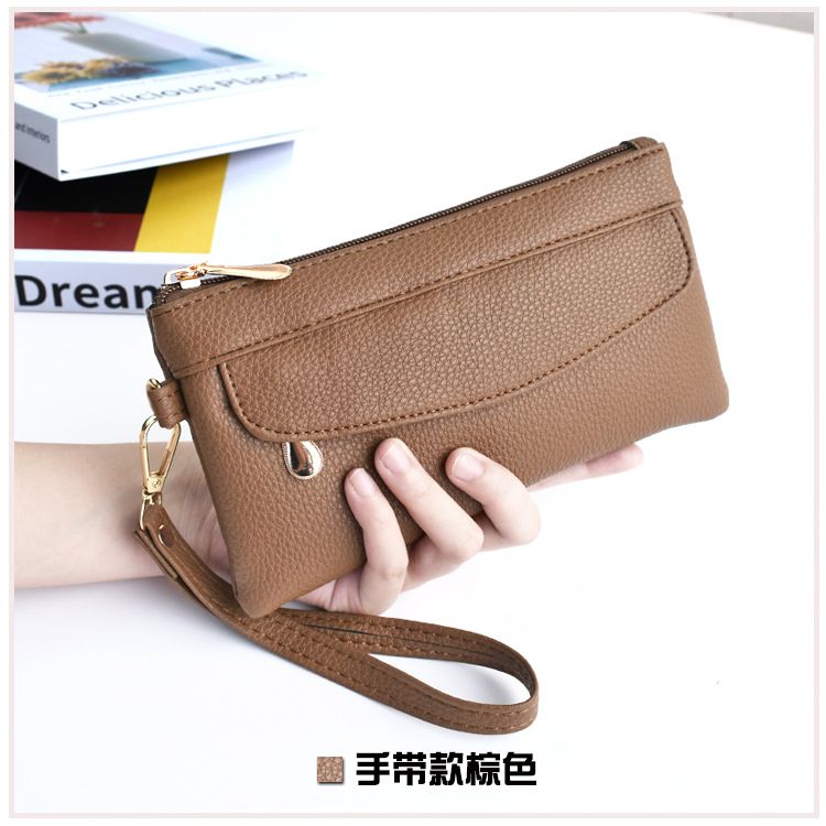 Women's Portable Fashion Wallet PU Leather Hangbag Female Long Clutch Purses Coin Pocket Phone Pocket For Ladies Money Bag
