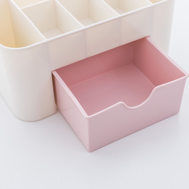 Jewelry and cosmetics storage box, drawer style plastic office desk, dressing table, skincare brush, lipstick, sorting and storage rack