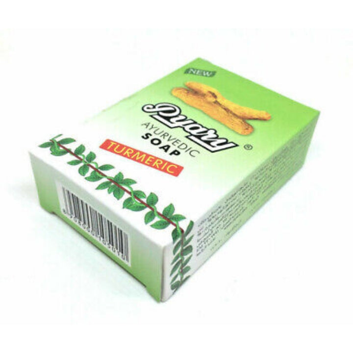 Pyary Ayurvedic Turmeric Tumeric indian Soap Natural 100% Vegan For Smooth Even Skin Tone